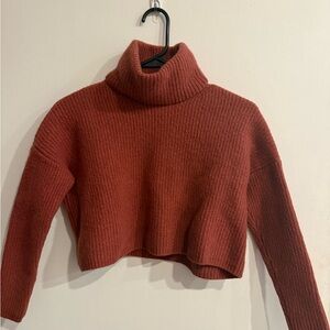 Madewell Cozy Cropped Turtleneck Sweater Small